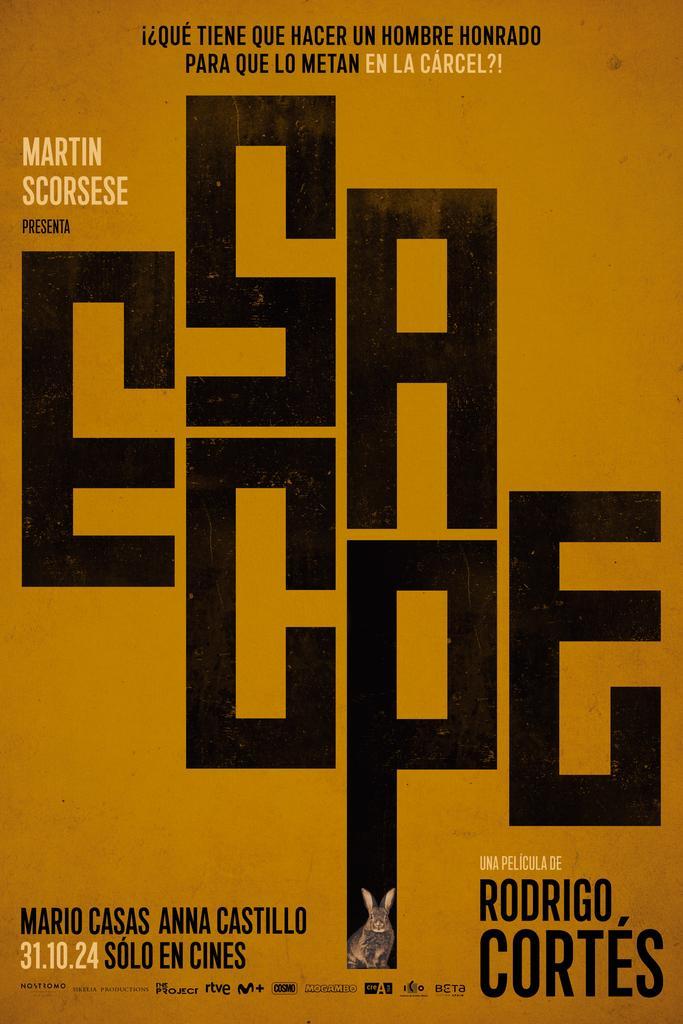 Cartelera oficial de **Escape: Rodrigo Cortés and the Wet Dream of Prison as a Luxury Resort**