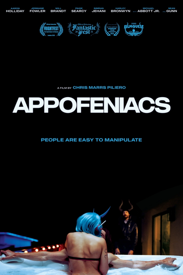 Cartelera oficial de Appofeniacs: La resaca de Silicon Valley en formato de pesadilla low-cost
