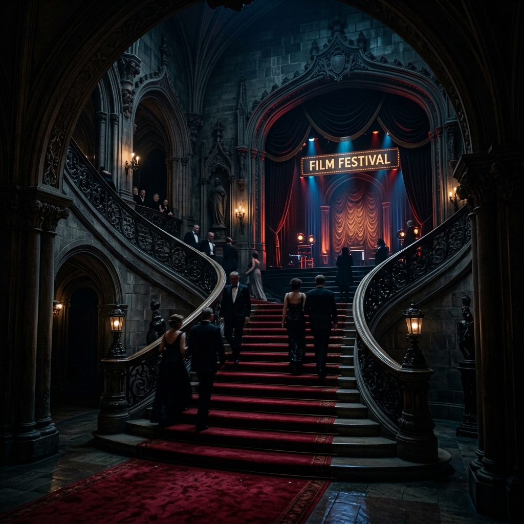 Cartelera oficial de The Eternal Daughter – Un sueño lúgubre en la casa de la niebla del arte pretencioso