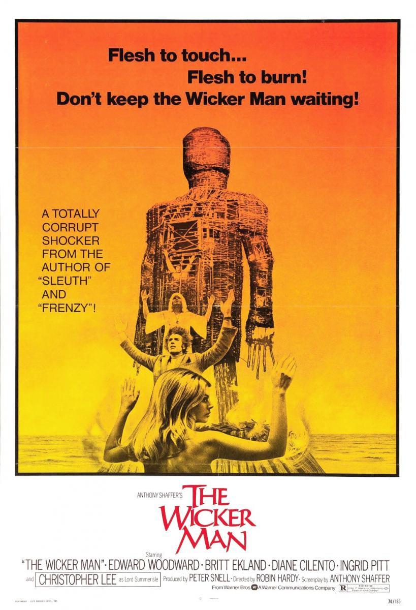 Cartelera oficial de The Wicker Man: Un sacrificio de paja y carne bajo la niebla escocesa